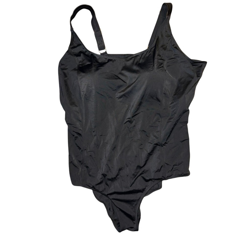 Swim 365 womens Black One Piece Swimsuit Size 32 Tummy Control | Worn Twice